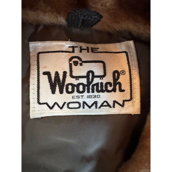 Woolrich Womens Western Style Down Puffer Vest With Faux Fur Collar Beige/Brown - Picture 6 of 16